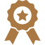 emblema-do-premio-com-estrela-e-fita